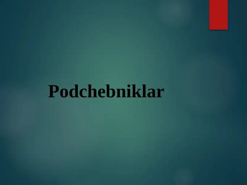 Podchebniklar