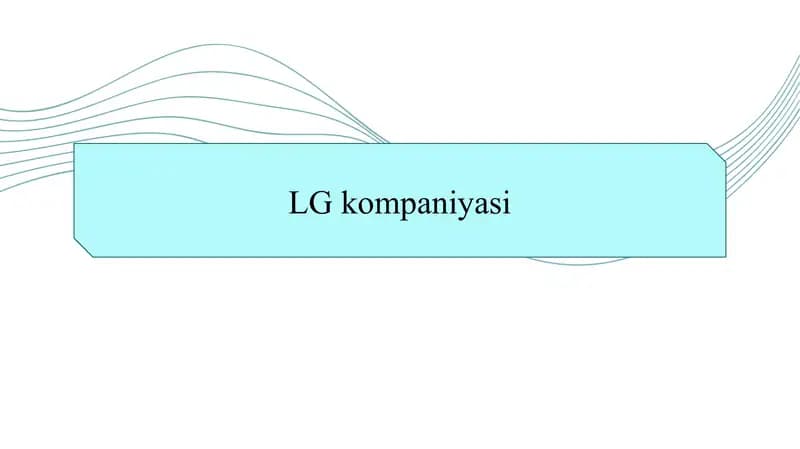 LG kompaniyasi  SLAYD