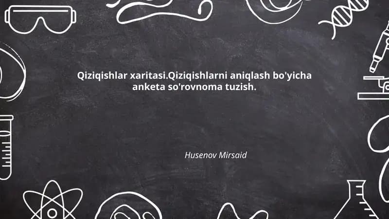 Qiziqishlar xaritasi