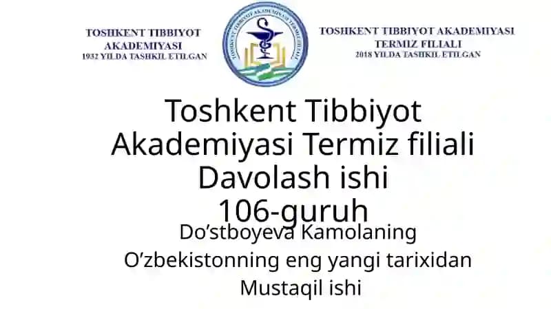 O'zbekiston Respublikasi Konstitutsiyasi-huquq va erkinliklar