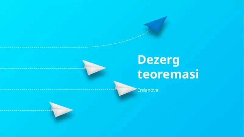 Dezerg teoremasi