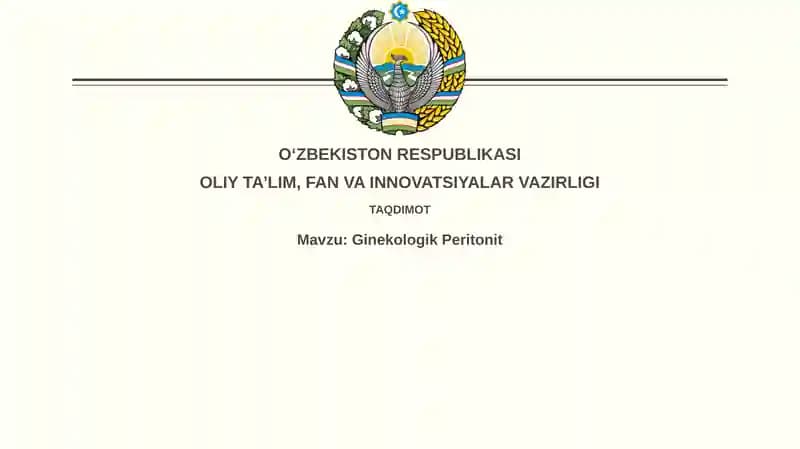 Ginekologik Peritonit