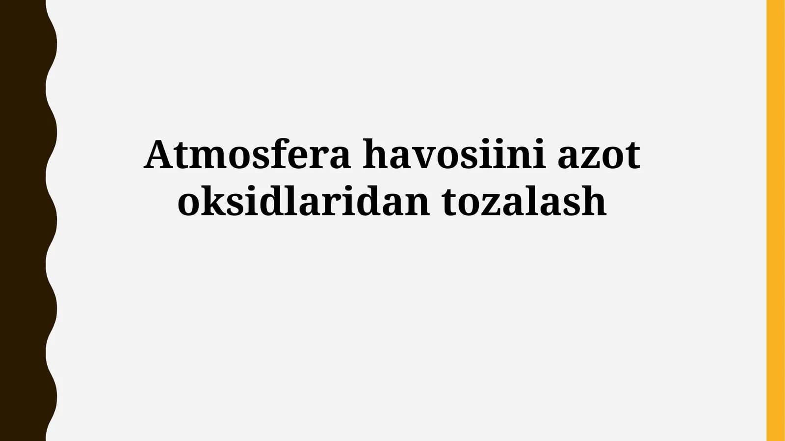 Atmosfera havosiini azotoksidlaridantozalash