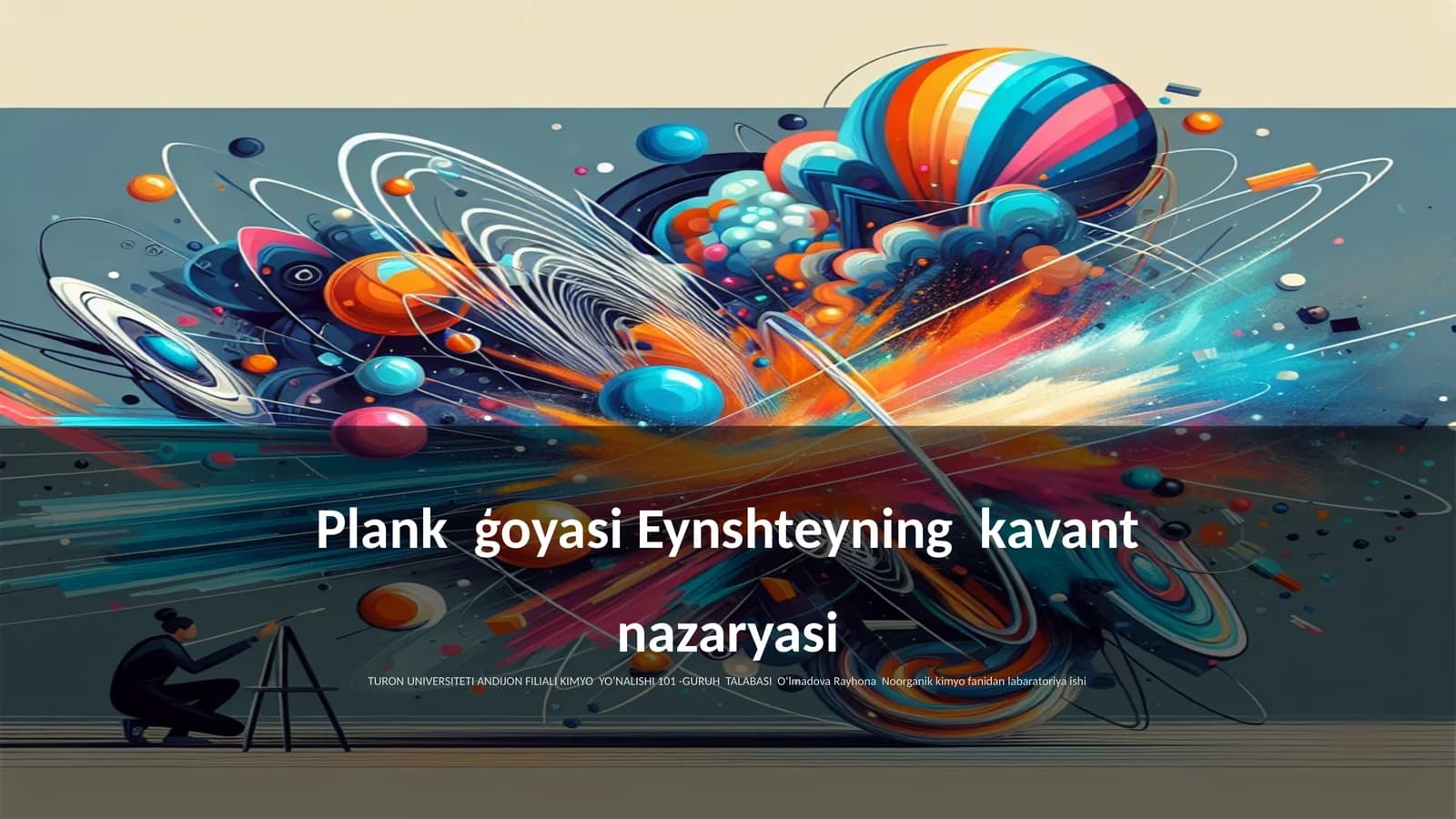 Plank ģoyasi Eynshteyning kavant nazaryasi