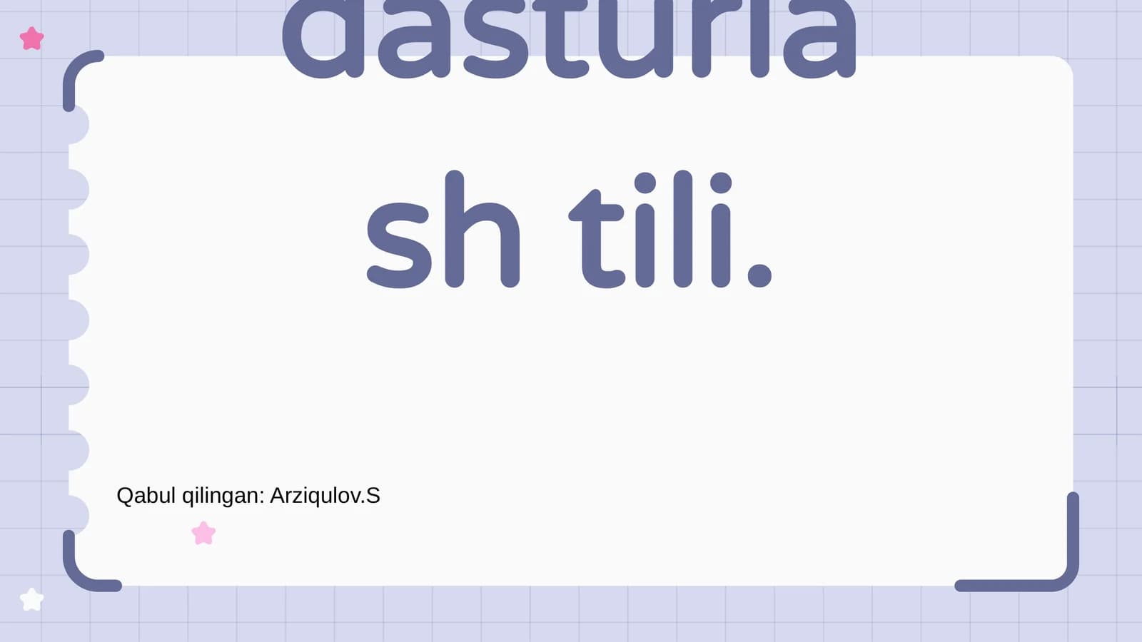 Java dasturlash tili