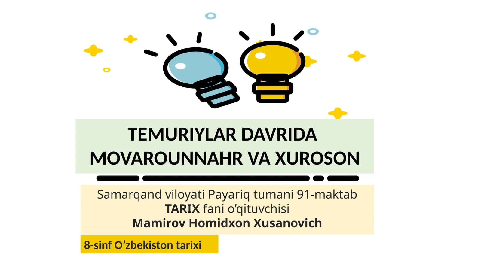 TEMURIYLAR DAVRIDA