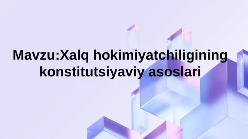 Xalqhokimiyatchiliginingkonstitutsiyaviyasoslari
