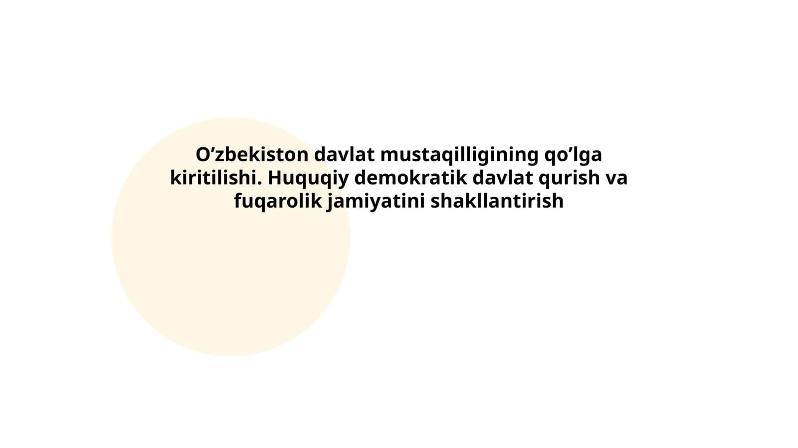 Oʼzbekiston davlat mustaqilligining qoʼlga kiritilishi