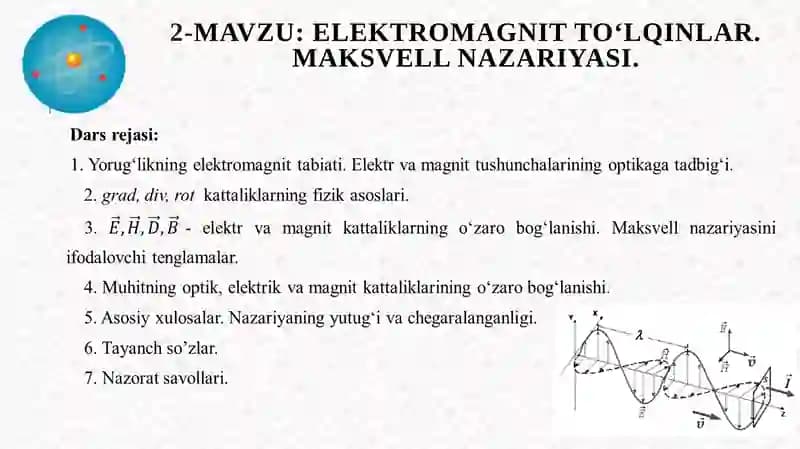 Maksvellning Elektromagnitmaydoni