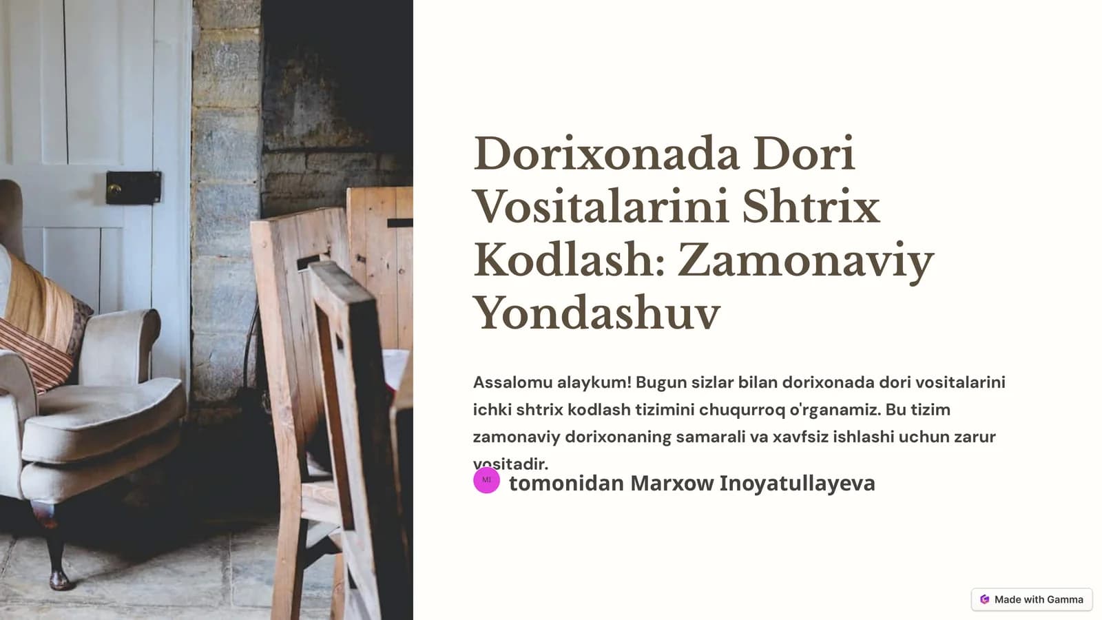 Dorixonada Dori Vositalarini Shtrix Kodlash: Zamonaviy Yondashuv