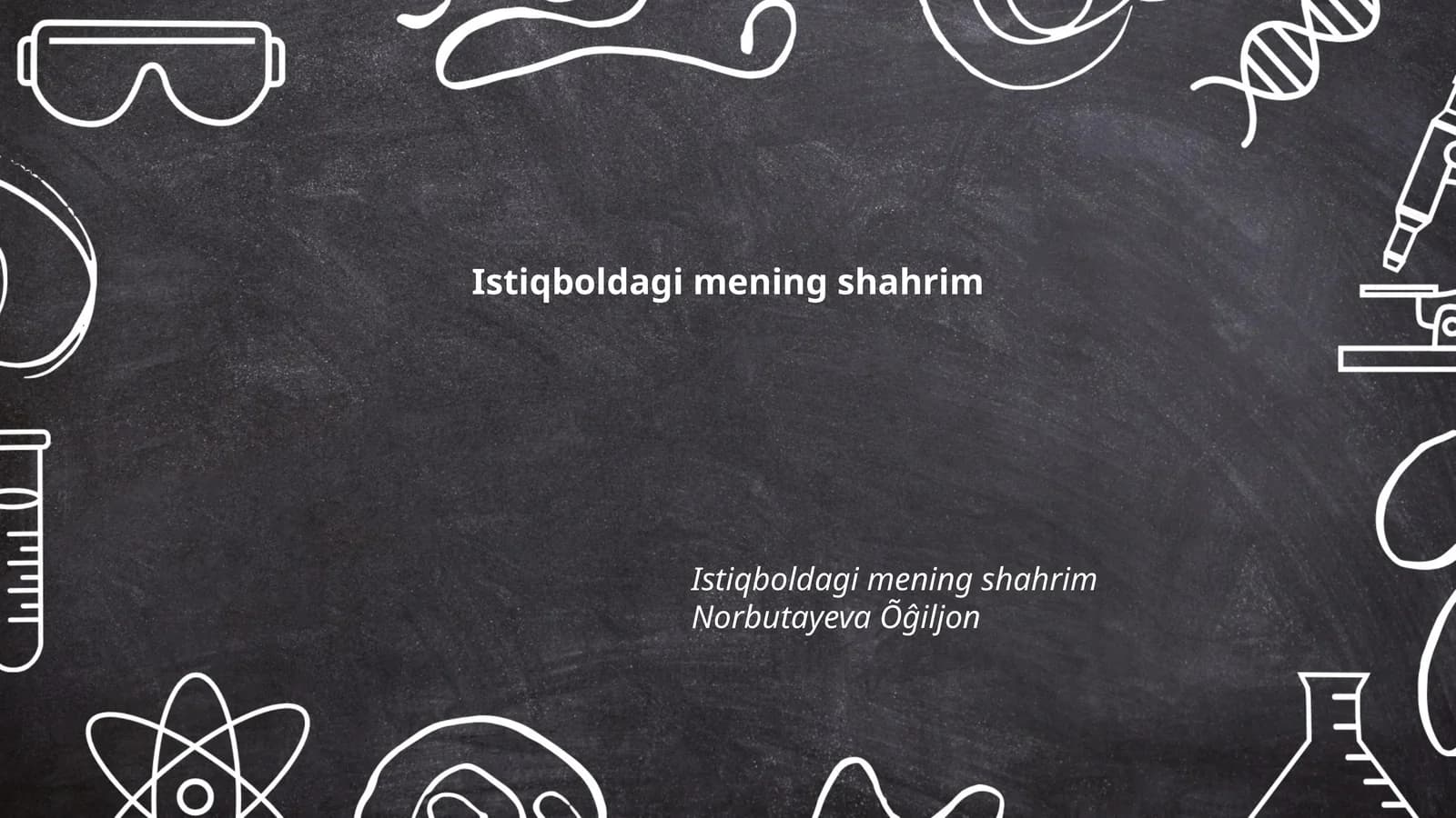 Kelajakdagi shahar infratuzilmasi