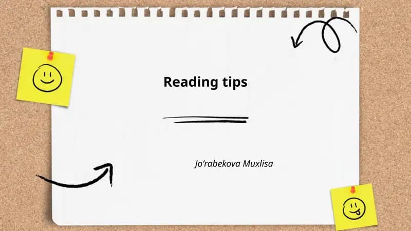 Reading tips