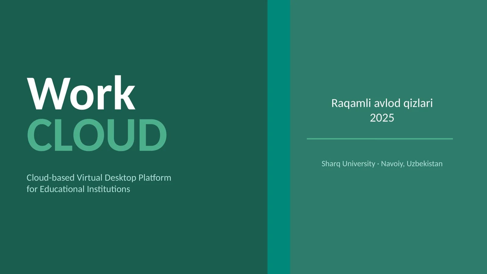 Startup Loyihalar taqdimoti