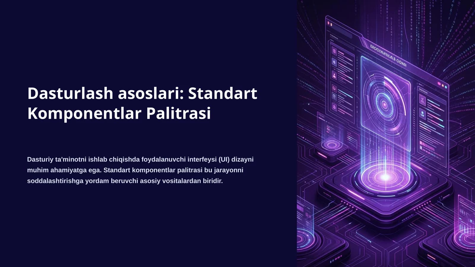 Standart Komponentlar Palitrasi