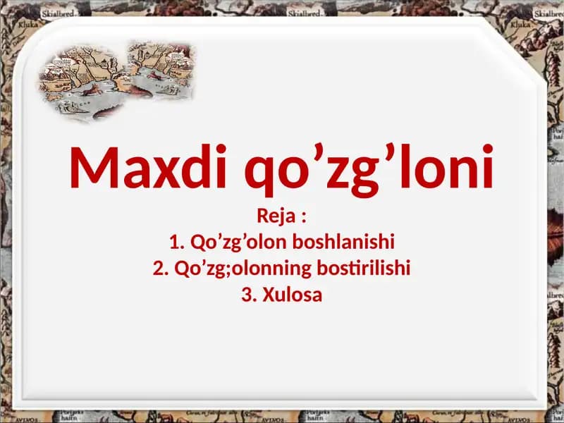 Maxdiqo’zg’loni