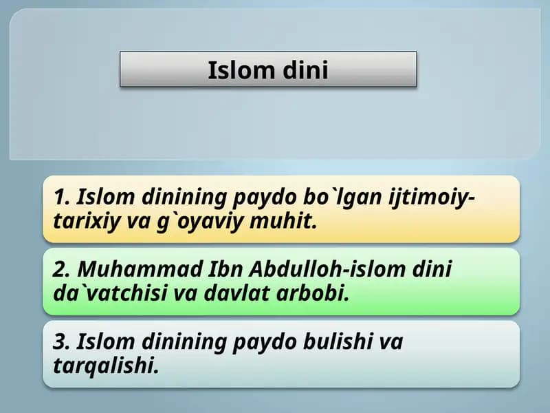Islom dini