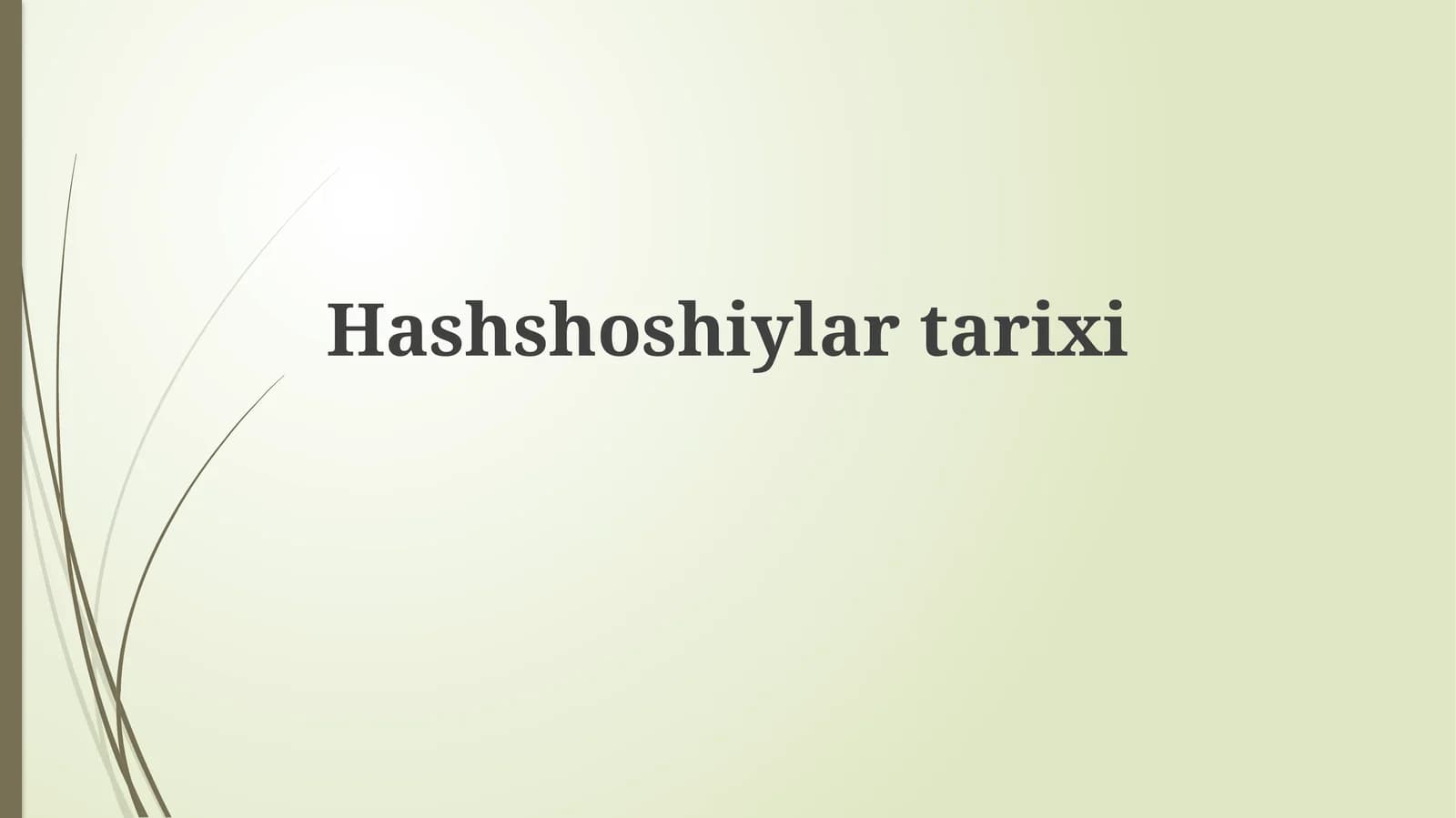 Hashshoshiylartarixi