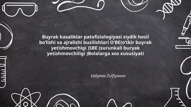 Buyrak kasaliklar patofiziologiyasi