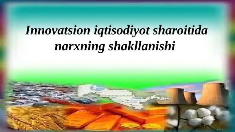 Narxning shakllanishi