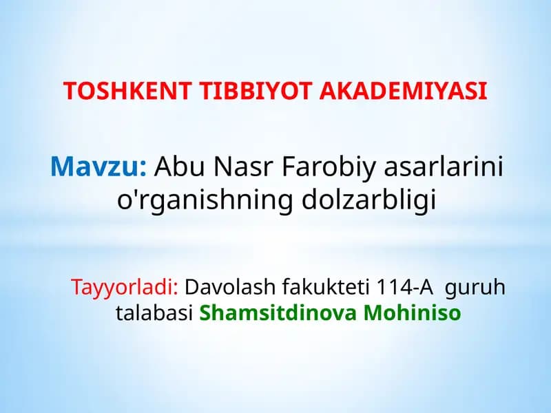 Abu Nasr Farobiy