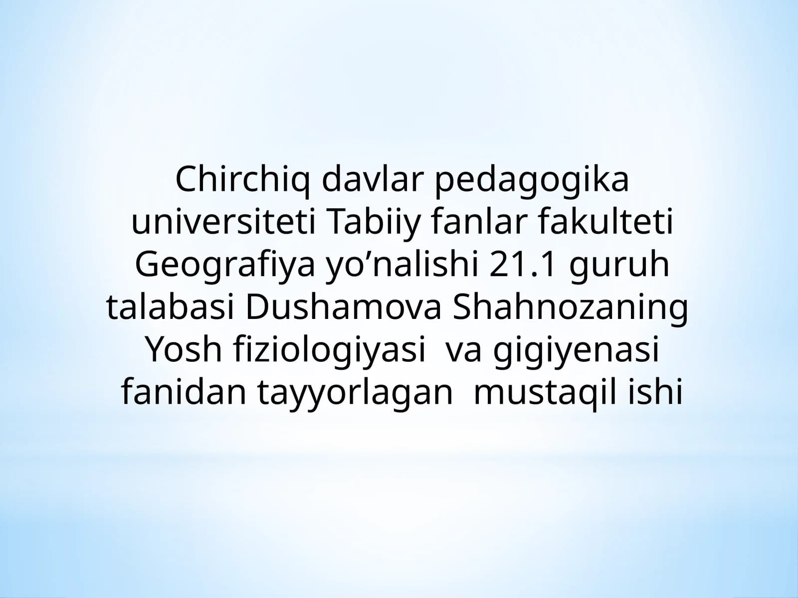Nafasolishning ahamiyati va organlarining tuzilishi