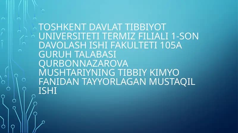 KRAUN EFIRLAR – DORI VOSITALARI SIFATIDA.