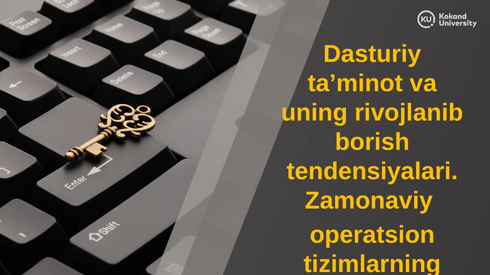 Dasturiy ta’minot va uning rivojlanib borish tendensiyalari