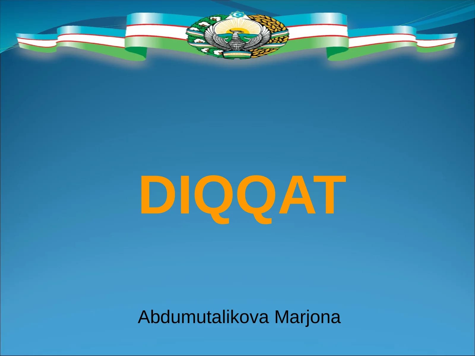 DIQQAT – psiхik faоliyatning yunaltirilishi va shaхs uchun ahamiyatli bo`lgan оb’еkt ustida tuplanishdir