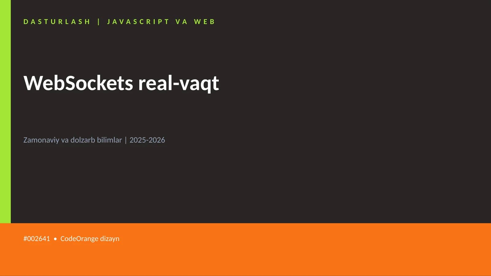 WebSockets real-vaqt