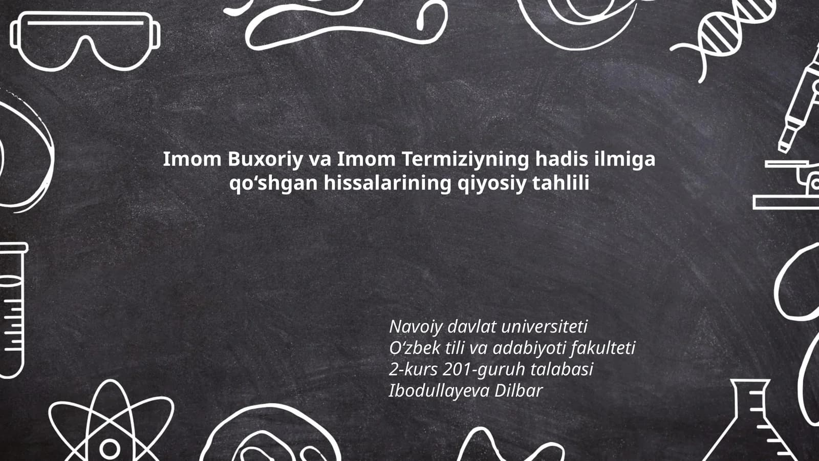 Imom Buxoriy va Imom Termiziyning hadis ilmiga qo‘shgan hissalarining qiyosiy tahlili