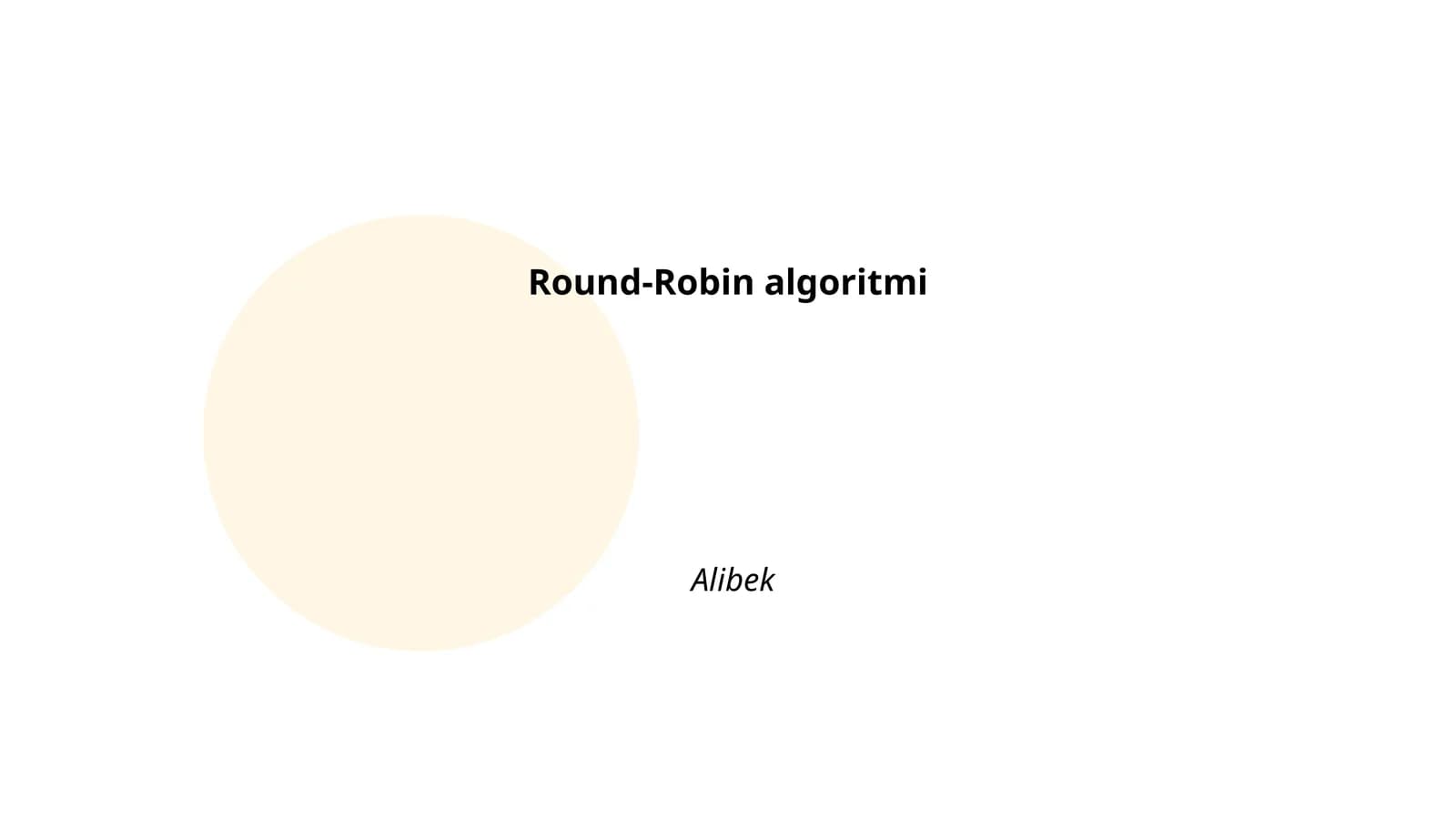 Round-Robin algoritmi