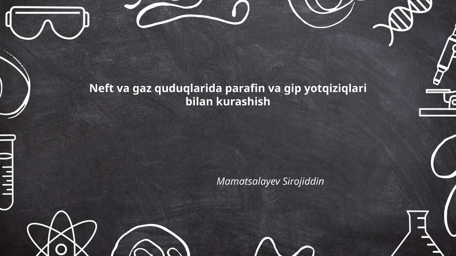 Neft va gaz quduqlarida parafin va gip yotqiziqlari bilan kurashish