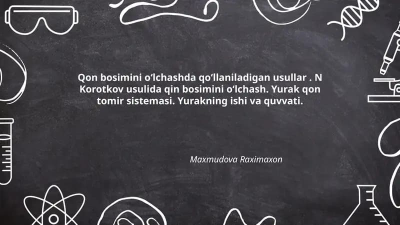 Qon bosimini oʻlchash usullari