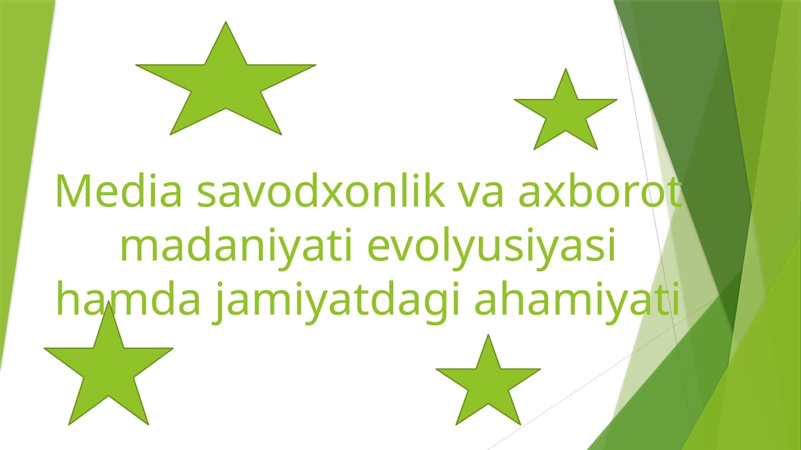 Mediasavodxonlik va axborot madaniyati evolyutsiyasi