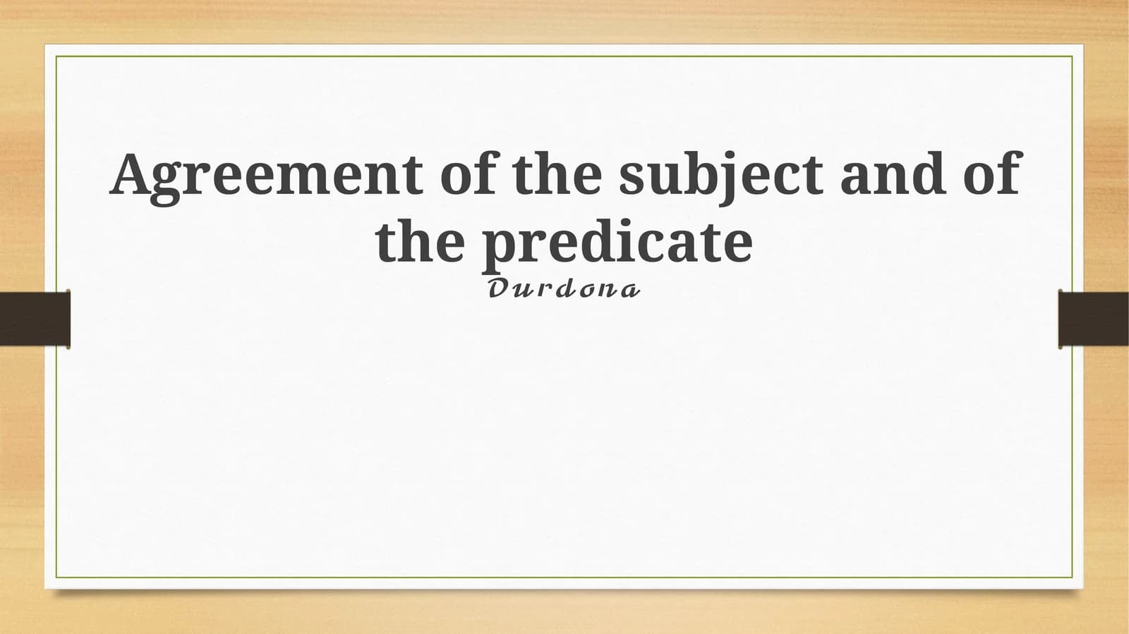 Understanding Subjects and Predicates: The Foundation