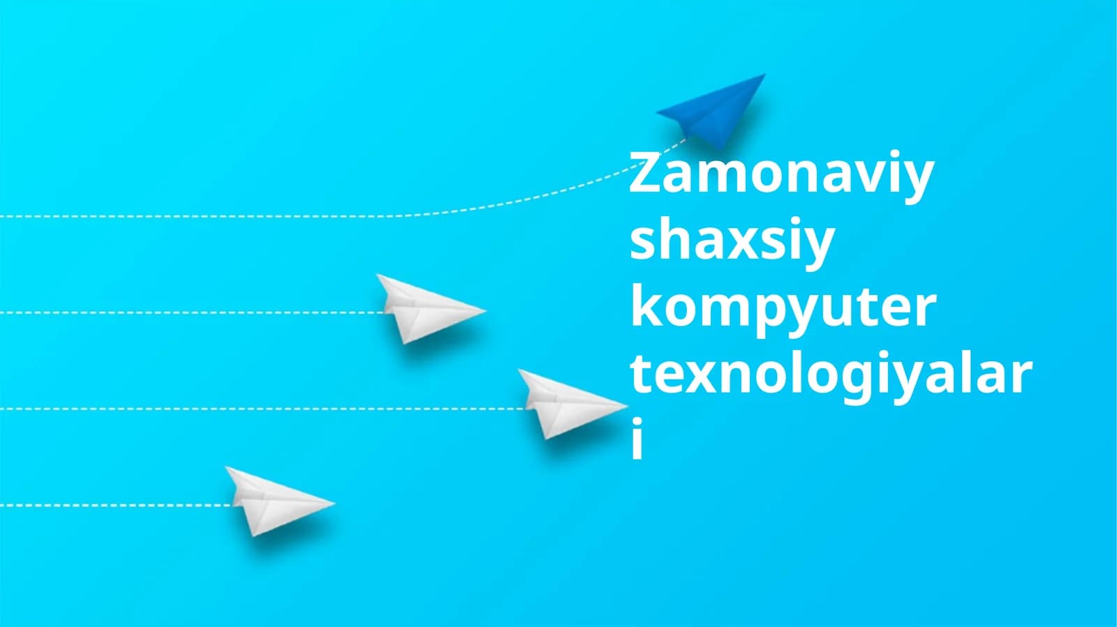 Zamonaviy shaxsiy kompyuter texnologiyalari