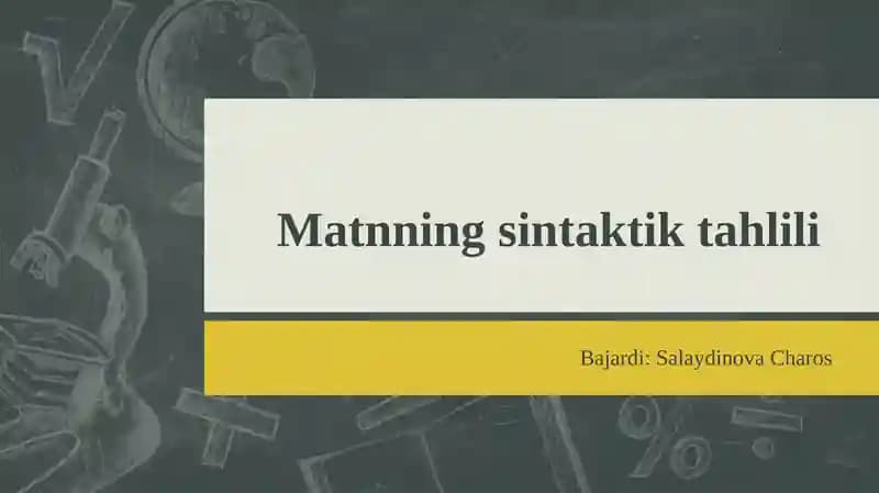 So'zlar va birikmalar
