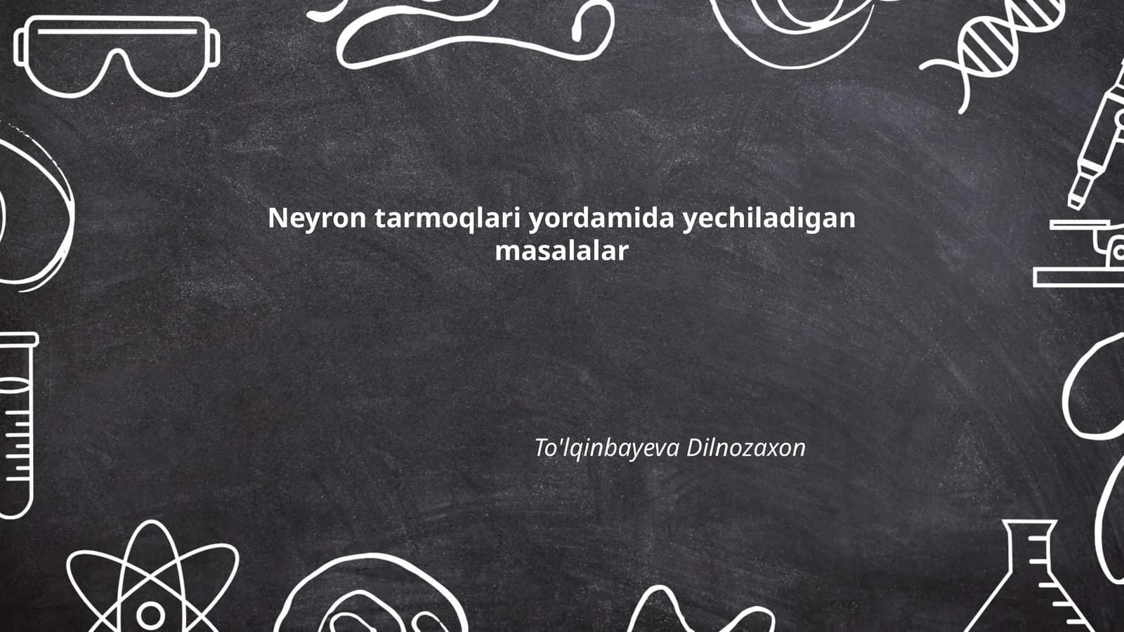 Neyron tarmoqlari yordamida yechiladigan masalalar