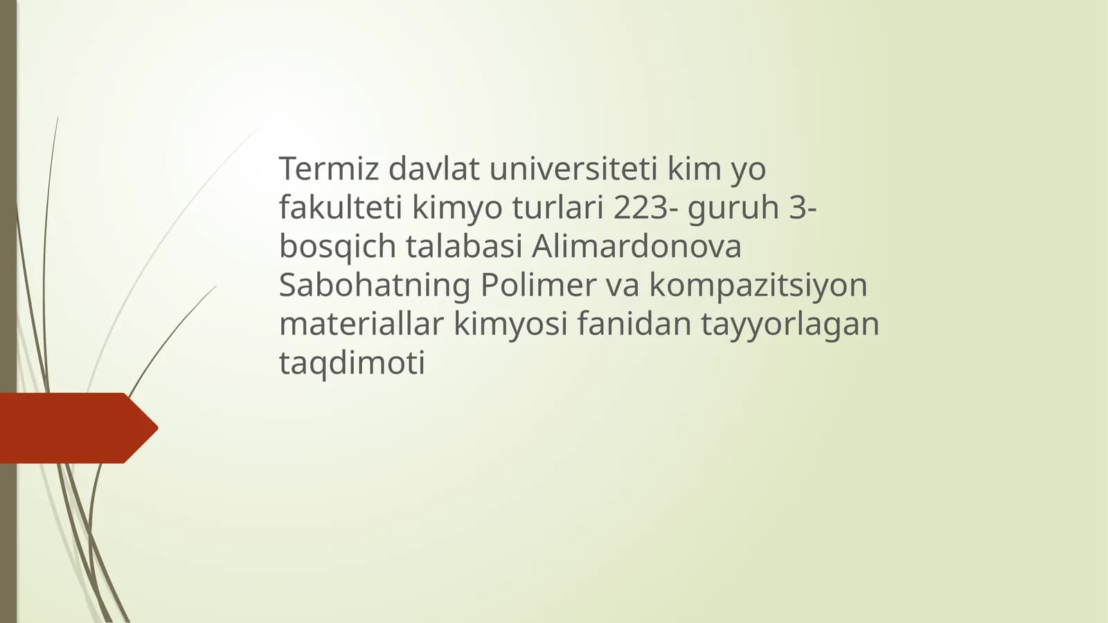 Polimer kompazitsiya materiallari