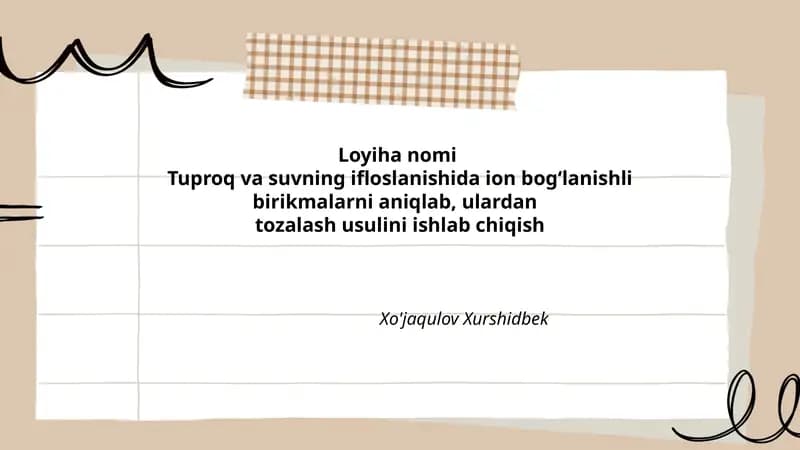 Ion bog‘lanishli birikmalarni aniqlash va tozalash usullari