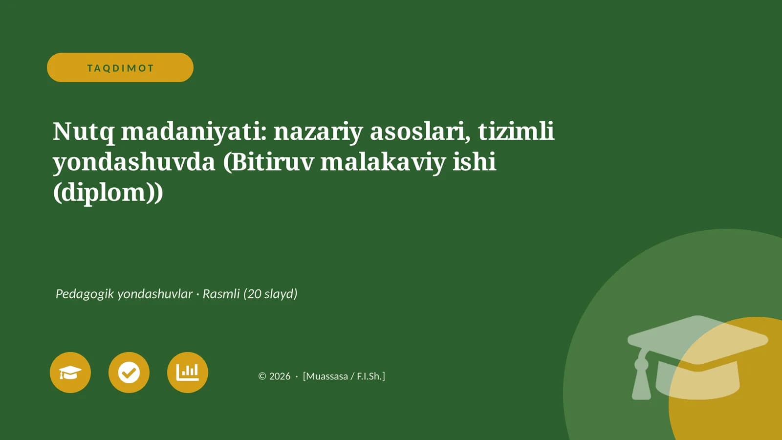 Nutq madaniyati: nazariy asoslari, tizimli yondashuvda (Bitiruv malakaviy ishi (diplom))