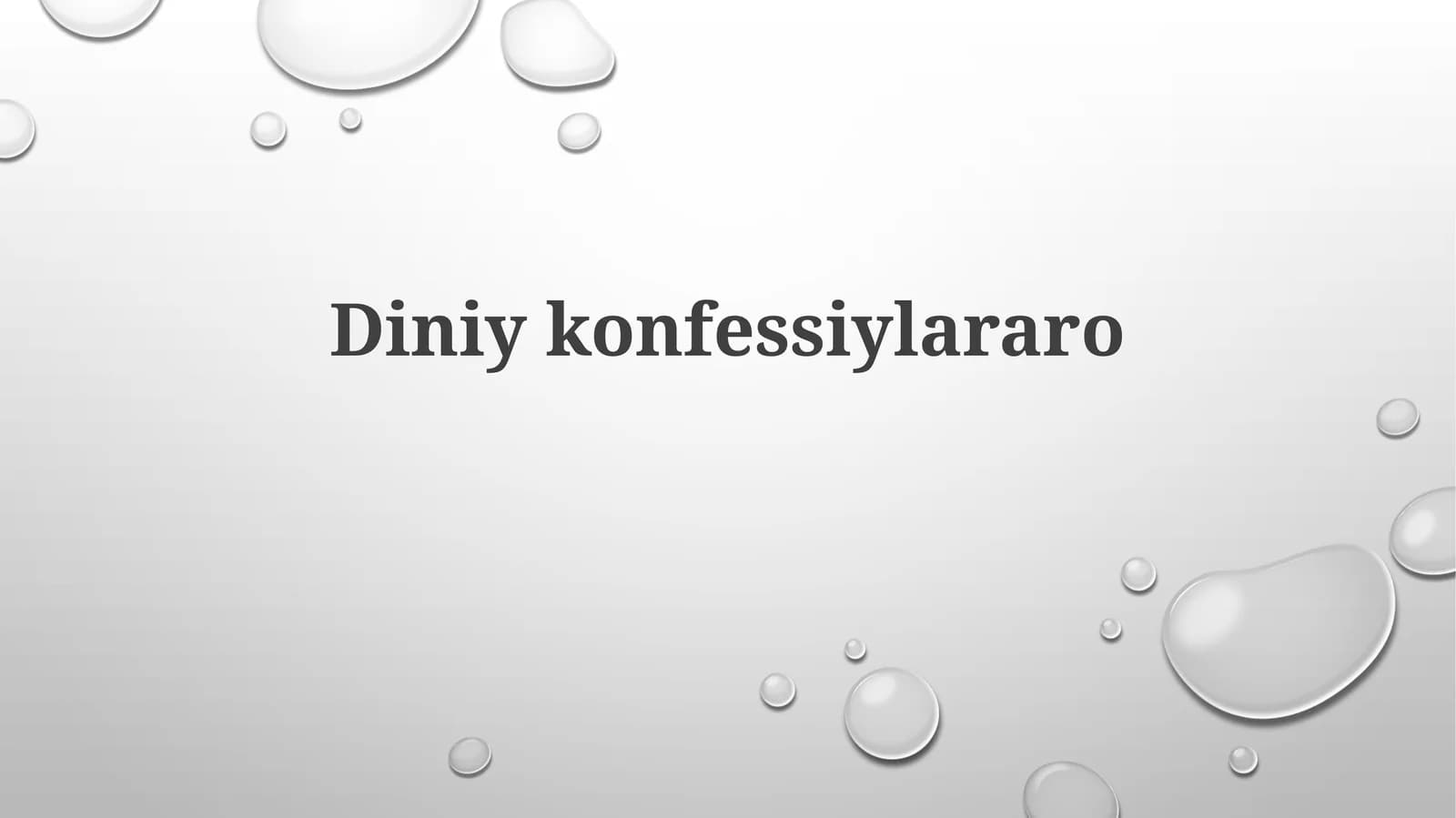 Diniykonfessiylararo