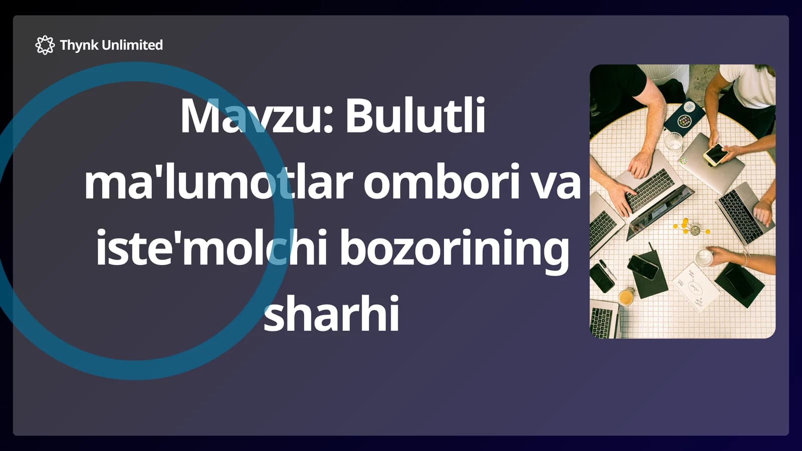 Bulutli ma'lumotlar ombori va iste'molchi bozorining sharhi