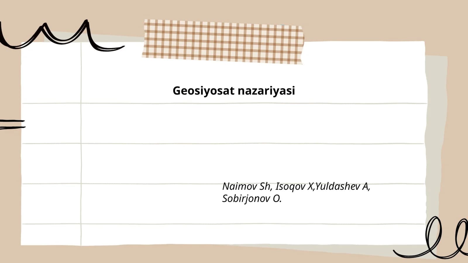 Geosiyosat nazariyasi