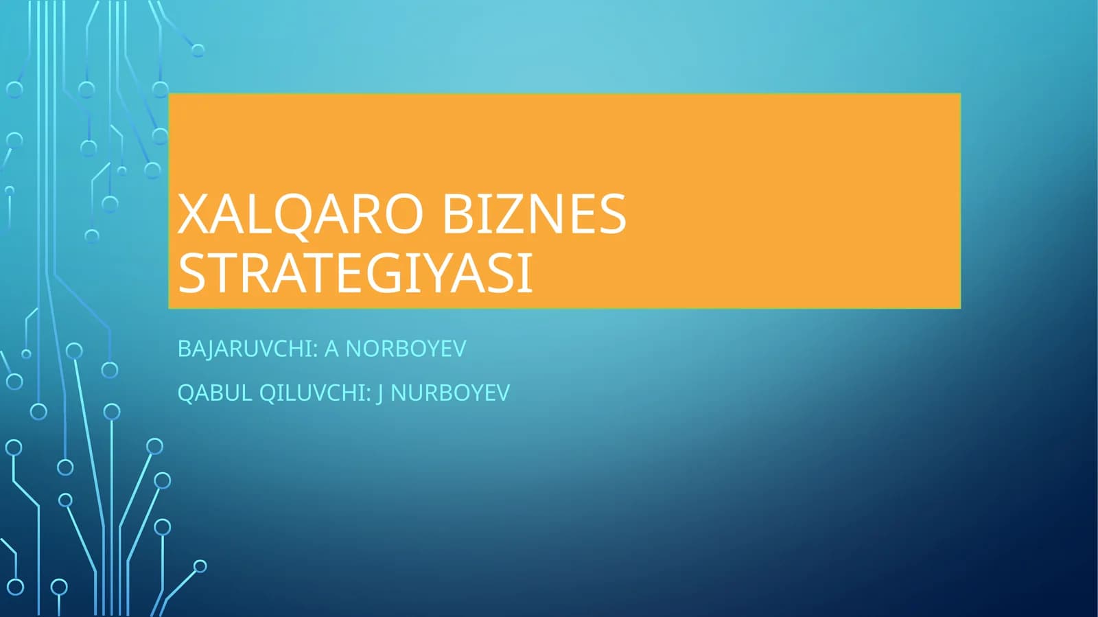 Xalqaro biznes strategiyasi