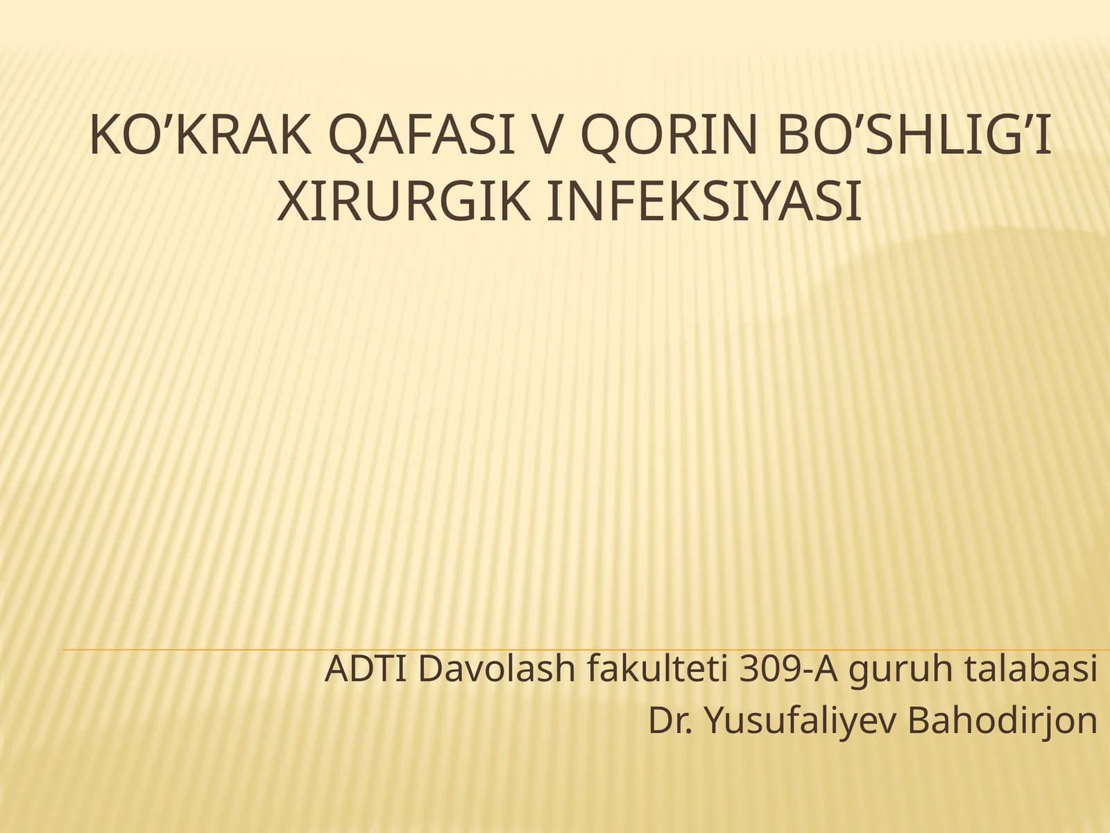 Xirurgik infeksiyasi