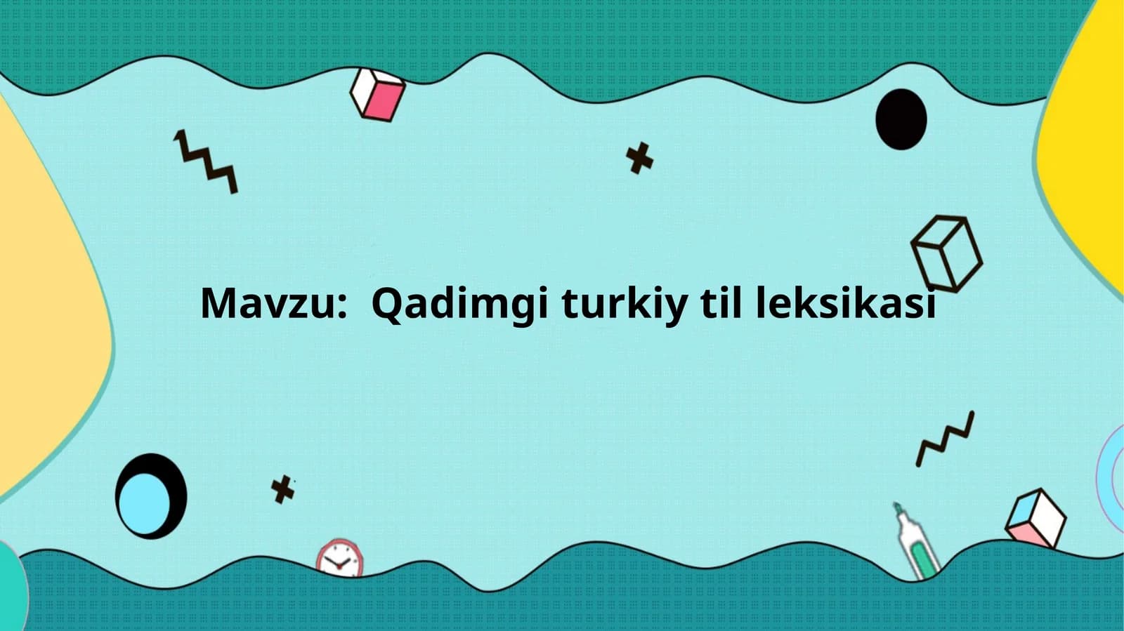Qadimgi turkiy til leksikasi