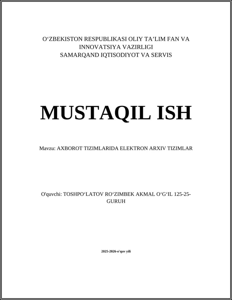 Elektron arxiv tizimlari
