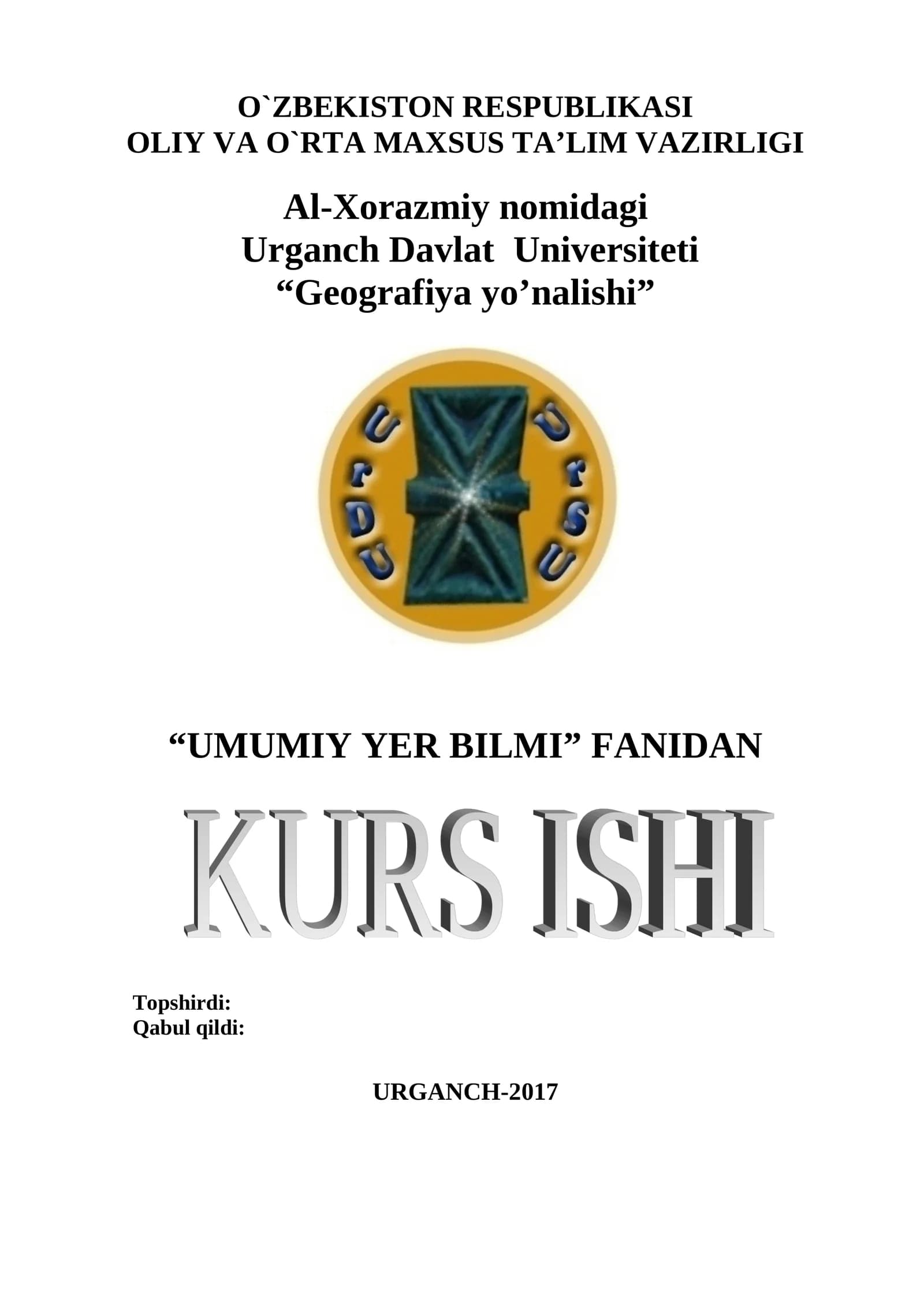 Yer po'stining asosiy relyef shakllari