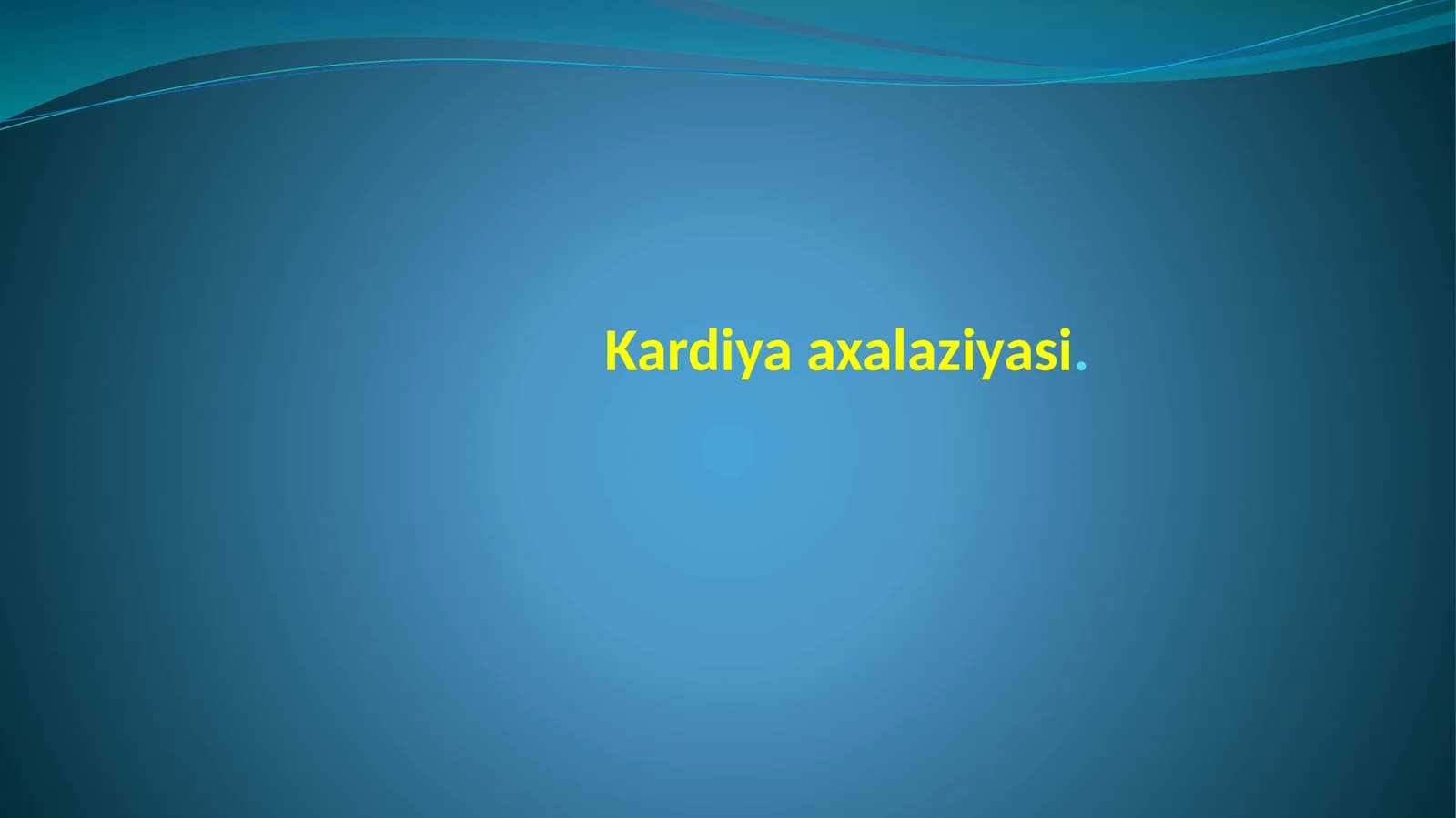 Kardiya axalaziyasi